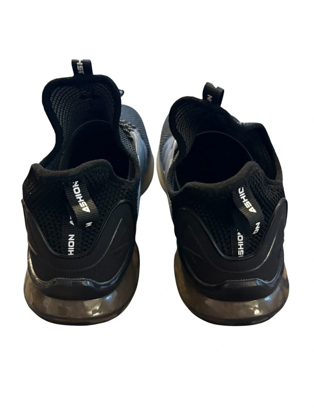 Black Knit Athletic Sneakers